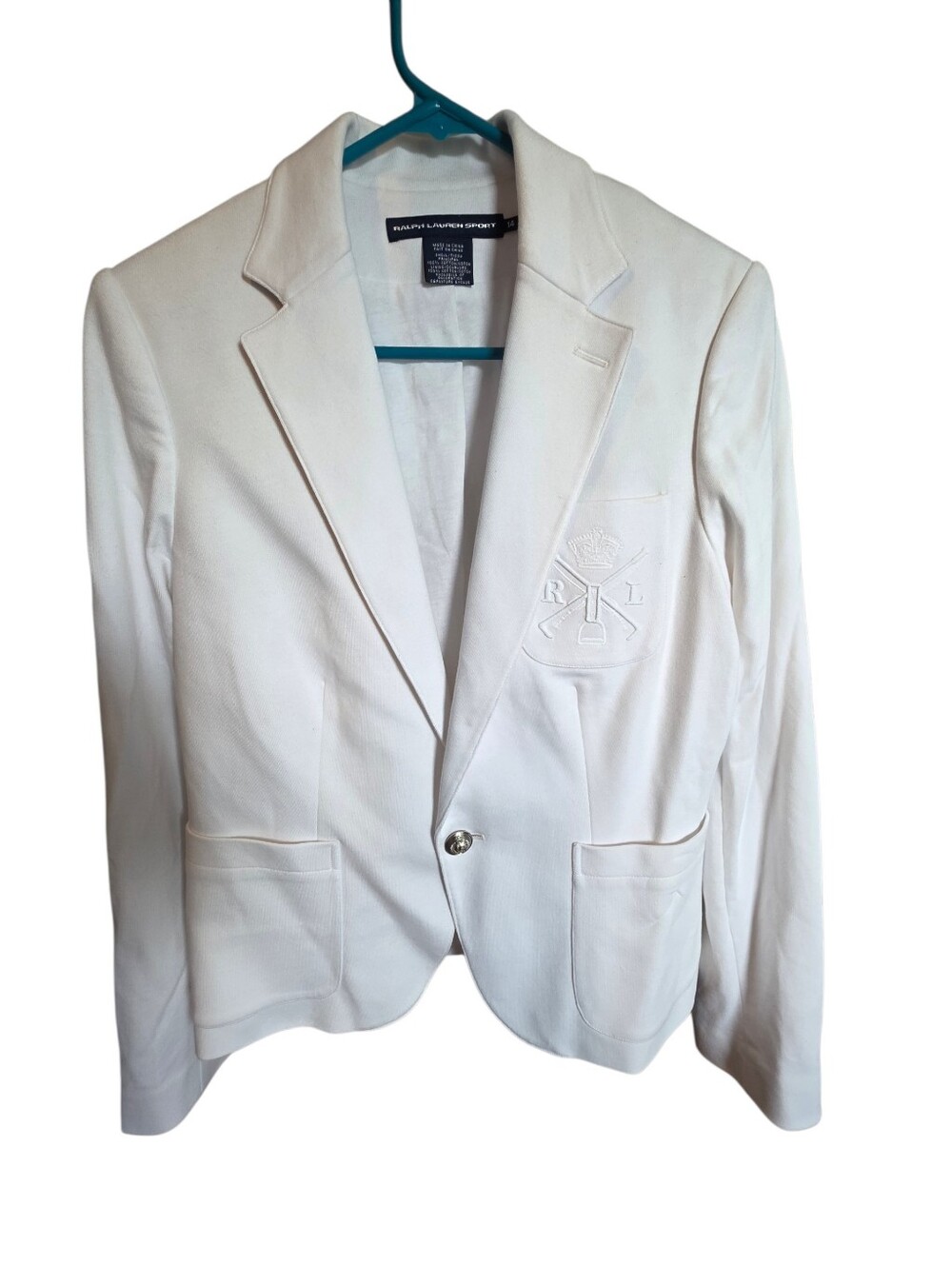 Ralph Lauren Sport White Blazer